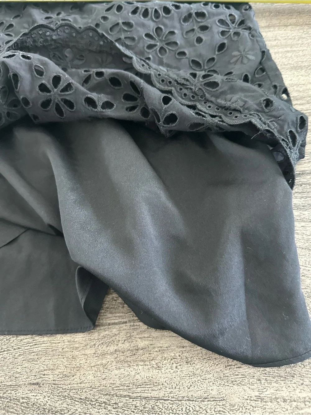 J. Crew Black Crochet Lace Sleeveless Shell‎